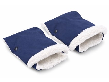 rukavniky ke kocarku modre