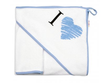 141440 257998 detska osuska s kapuci zinka i love baby nellys roz 80 x 80 cm bilo modra
