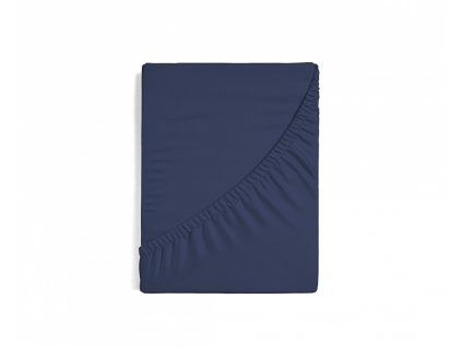 Prostěradlo Matějovský Tmavě modré ELASTAN Jersey s elastanem (Materiál Jersey s elastanem, Rozměr matrace 100/200/40)