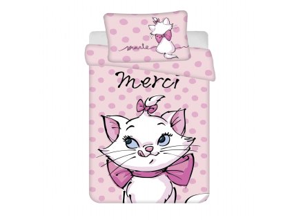 Disney povlečení do postýlky Marie Cat Merci baby (Varianta Disney povlečení do postýlky Marie Cat Merci baby 100x135, 60x40 cm)