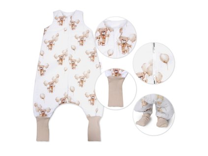 spaci vak se zahrnovacimi nohavickami teddy ball vel m 86 104