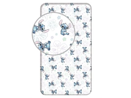 Prostěradlo Lilo and Stitch Ohana White (Varianta Prostěradlo Lilo and Stitch Ohana White 90x200x25 cm)