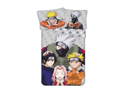 Povlečení Naruto Grey (Varianta Povlečení Naruto Grey 140x200, 70x90 cm)