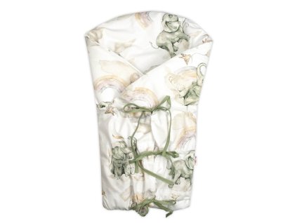 klasicka retro zavinovacka snerovaci s vyplni slon a duha bezovy