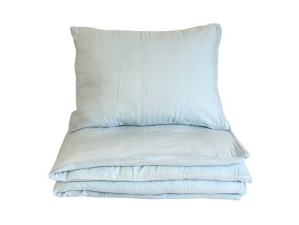 Povlečení mušelín do postýlky Modré (Varianta Povlečení mušelín do postýlky Modré 100x135, 45x60 cm, Značka Dadka)