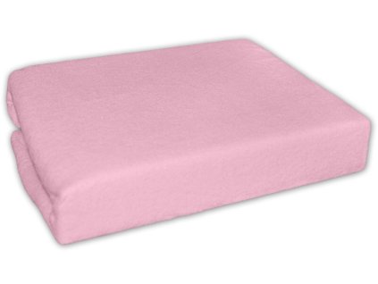 Nepromokavé froté prostěradlo do kočárku 75 x 35 - růžové (Rozměry 75x35)