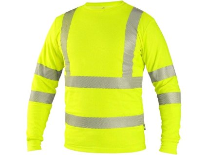 Tričko CXS OLDHAM, dlouhý rukáv, výstražné, pánské (velikost 2XL, 3XL, L, M, S, XL)