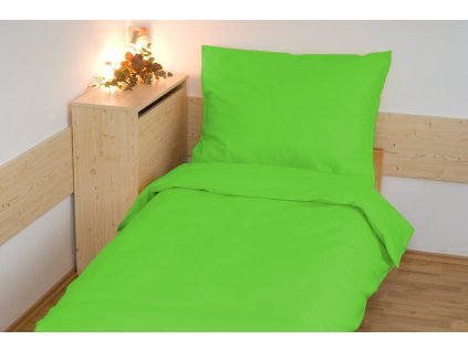 26225 prodlouzene povleceni bavlna uni 140x220 70x90cm limetka vyber zapinani zipovy uzaver