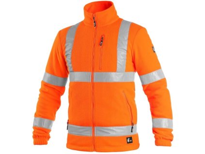 Bunda CXS PRESTON, výstražná, pánská, oranžová (velikost S)