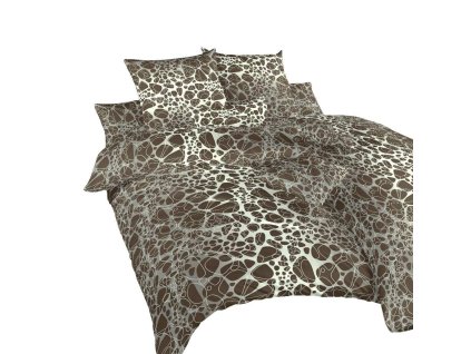 Povlečení krep Káva hnědá 200x220, 2x70x90 cm (Varianta Povlečení krep Káva hnědá 200x220, 2x70x90 cm)