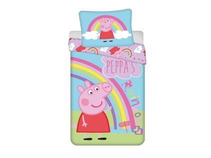 Povlečení Peppa Pig PEP016 (Varianta Povlečení Peppa Pig PEP016 140x200, 70x90 cm, Značka Dadka)