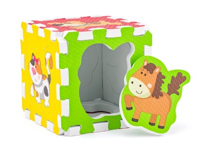 penove puzzle se zviratky 6 ks