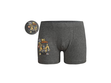 Dětské boxerky DET6 BAGR tm.šedá