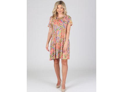 Dámské krátké šaty LETNÍ vzor 2 (Velikost UNI)