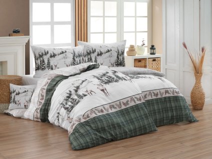 Povlečení Matějovský Deer (Materiál Bavlna deluxe digitál, Rozměr 1x povlak peřina 140/200 + 1x povlak na polštář 70/90)