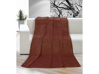 17558 17558 1 deka micro jednoluzko 150x200cm hneda