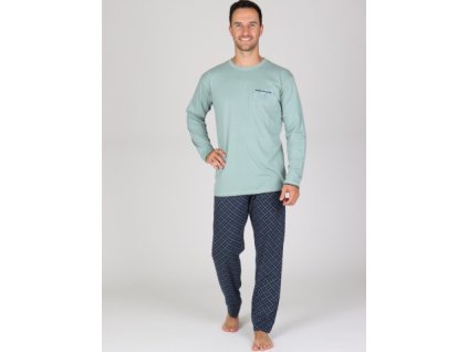 Pánské dlouhé pyžamo P GAEL (Velikost L)