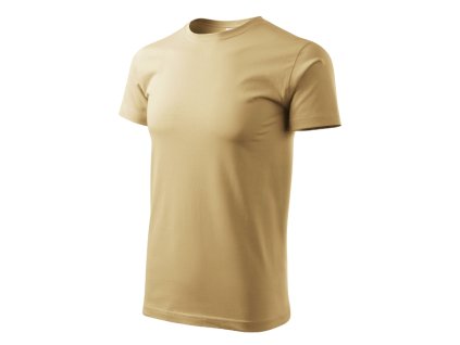 Tričko pánské Basic 129- písková (Velikost XS)