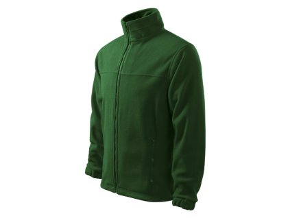 Fleece pánský Jacket 501- lahvově zelená (Velikost S)