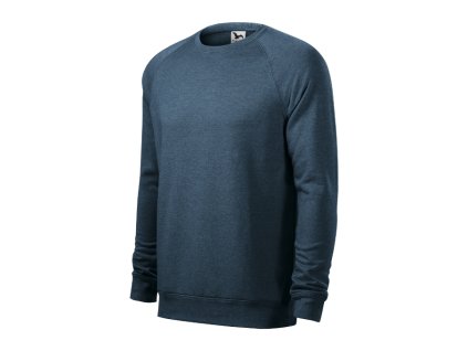 Mikina pánská Merger 415- tmavý denim melír (Velikost S)