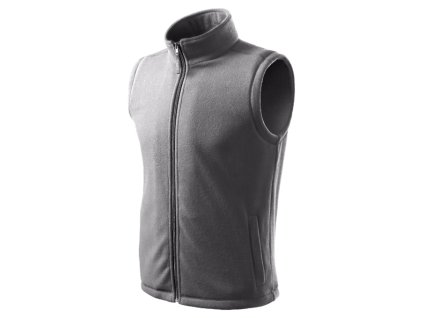 Fleece vesta unisex Next 518- ocelově šedá (Velikost XS)