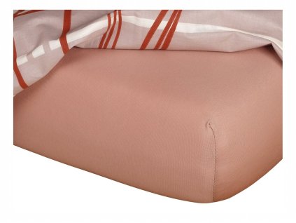 Jersey prostěradlo béžové (Rozměr 90x200x20 jednolůžko)
