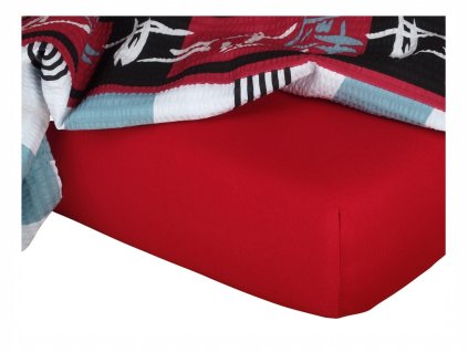 Jersey prostěradlo vínové (Rozměr 90x200x20 jednolůžko)