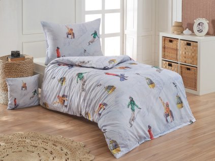 Matějovský povlečení Snowboard (Materiál Bavlna deluxe, Rozměr 1x povlak peřina 140/200 + 1x povlak na polštář 70/90)