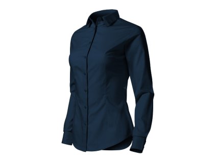 Košile dámská Style LS 229- námořní modrá (Velikost XS)