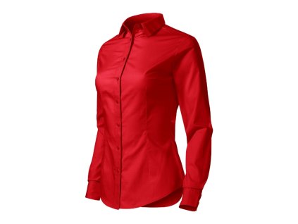 Košile dámská Style LS 229- červená (Velikost XS)