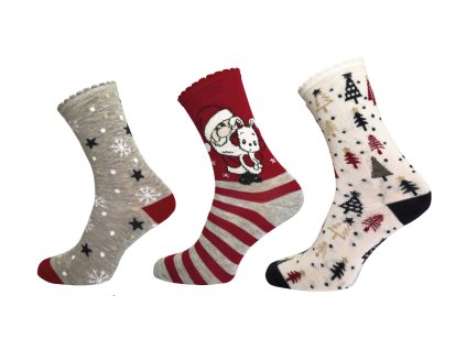 2577 damske vanocni ponozky novia 1087