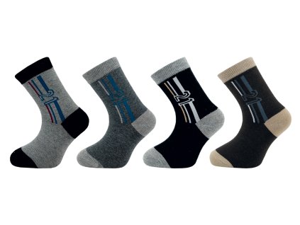 Dětské ponožky NOVIA | vzor "21" 1552 - balení 5 párů Velikost: 16-17 ( 24-26 ) (Velikost 16-17 ( 24-26 ))