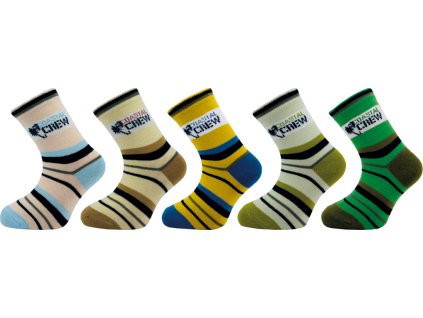 Dětské ponožky NOVIA | vzor palmy - balení 5 párů Velikost: 18-19 ( 27-29 ) (Velikost 18-19 ( 27-29 ))