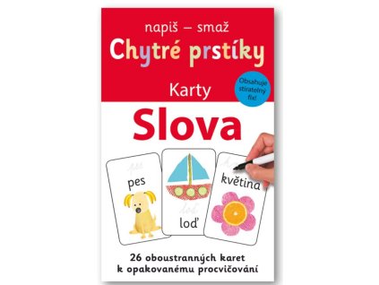 karty chytre prstiky slova