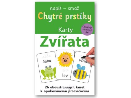 karty chytre prstiky zvirata