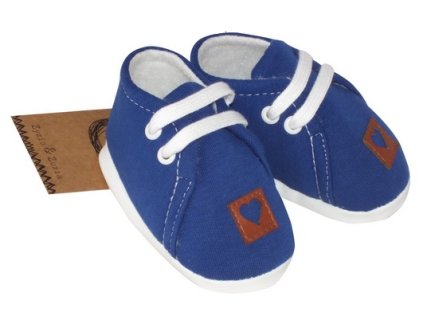 Z&Z Jarní kojenecké botičky, capáčky - tmavě modré (Velikost 68-80 (6-12m))