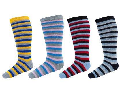 Dětské podkolenky NOVIA | pruhované, balení 2 páry 1530 Velikost: 18-19 ( 27-29 ) (Velikost 18-19 ( 27-29 ))