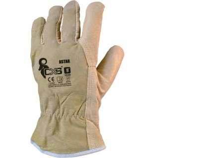 Rukavice ASTAR, líc.kůže, s blistrem, vel. 10 (velikost 10)