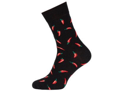Zábavné ponožky PON COLORS - PAPRIKA (Velikost 41-45)