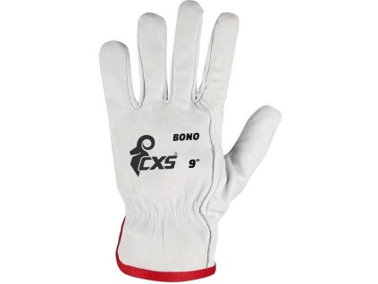 Rukavice CXS BONO, s blistrem, kožené, vel. 10 (velikost 10)