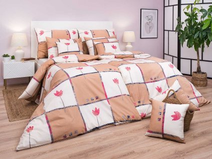 9738 5 povleceni tulipan svetle hnedy dadka vracov1