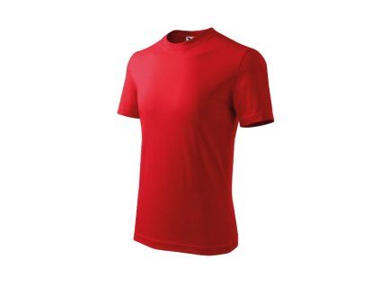 Tričko dětské Basic 138- červená (Velikost 110 cm/4 roky)