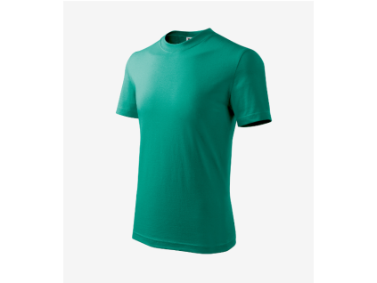 Tričko dětské Basic 138- emerald (Velikost 158 cm/12 let)