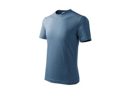 Tričko dětské Basic 138- denim (Velikost 110 cm/4 roky)