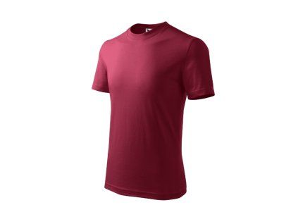 Tričko dětské Basic 138- garnet (Velikost 158 cm/12 let)