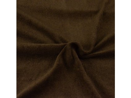Froté prostěradlo tmavě hnědé (Rozměr Dětské 60x120)