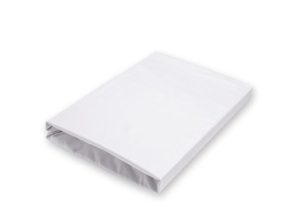 Napínací saténové prostěradlo bílé (Rozměr 90x200 jednolůžko)