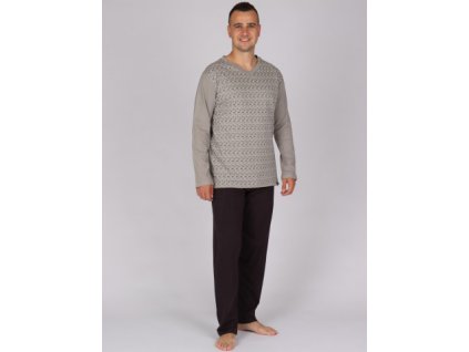 Pánské dlouhé pyžamo P DIEGO 913 (Velikost XXL)