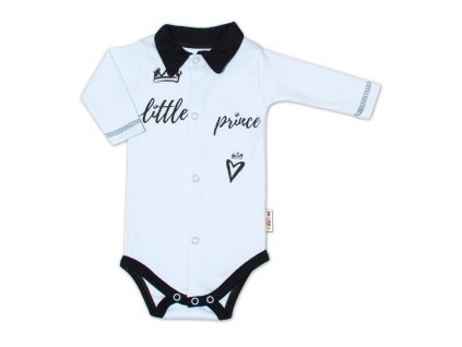Body dlouhý rukáv s límečkem, modré Little Prince (Velikost 62 (2-3m))