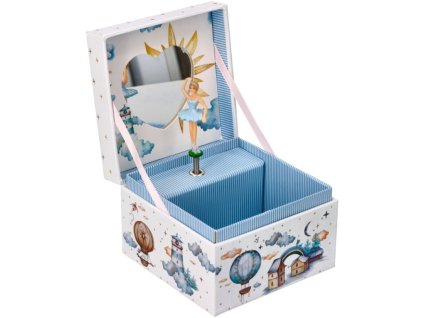 hraci skrinka sperkovnice sladke sny nef kremova modra